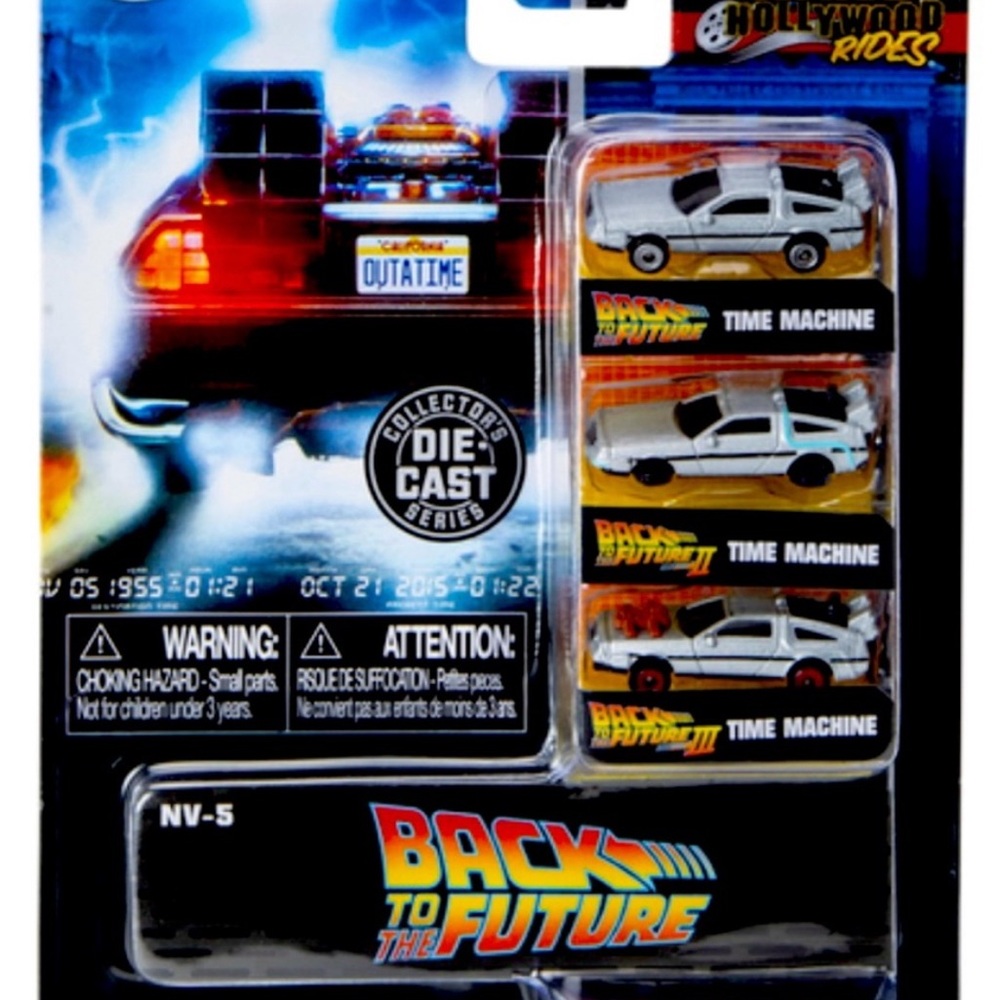 Back to the Future Die-Cast Time Machine Set - White